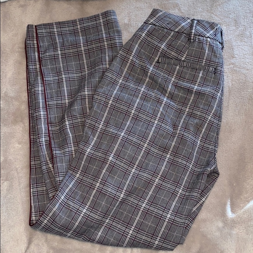 Abercrombie&fitch plaid flare pants!
